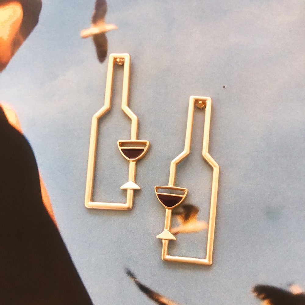 Wine Earrings